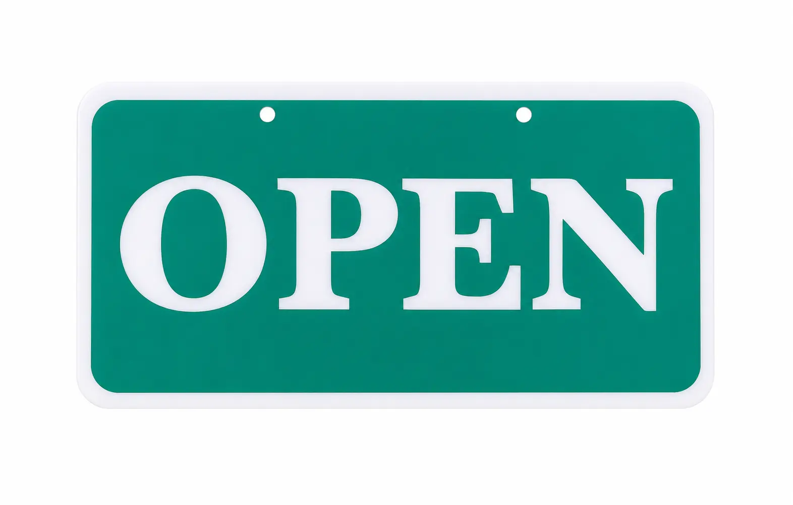تابلو باز و بست سبز و قرمز دو رو طرح لاتین open / close